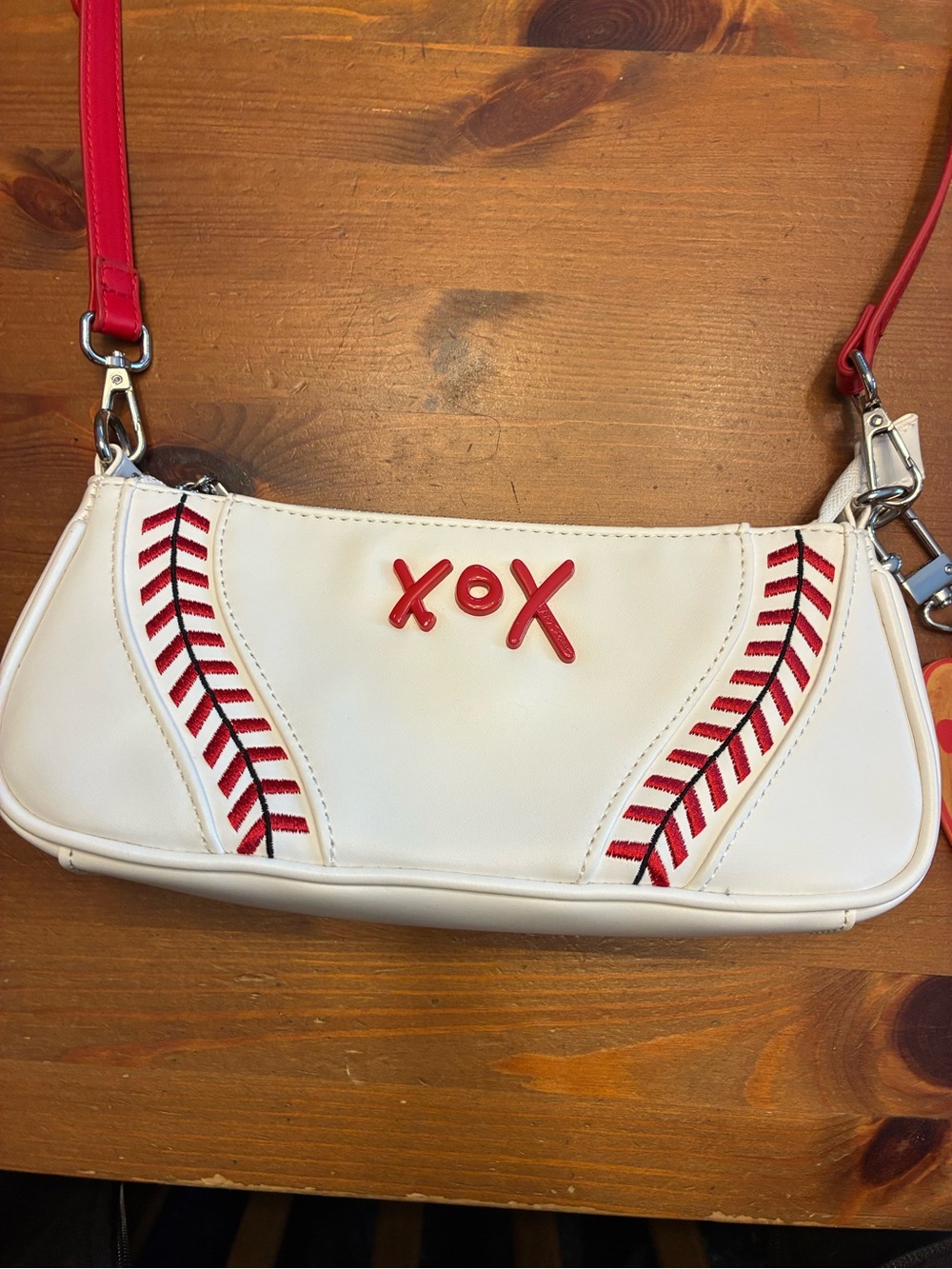Betsy Johnson Baseball Purse